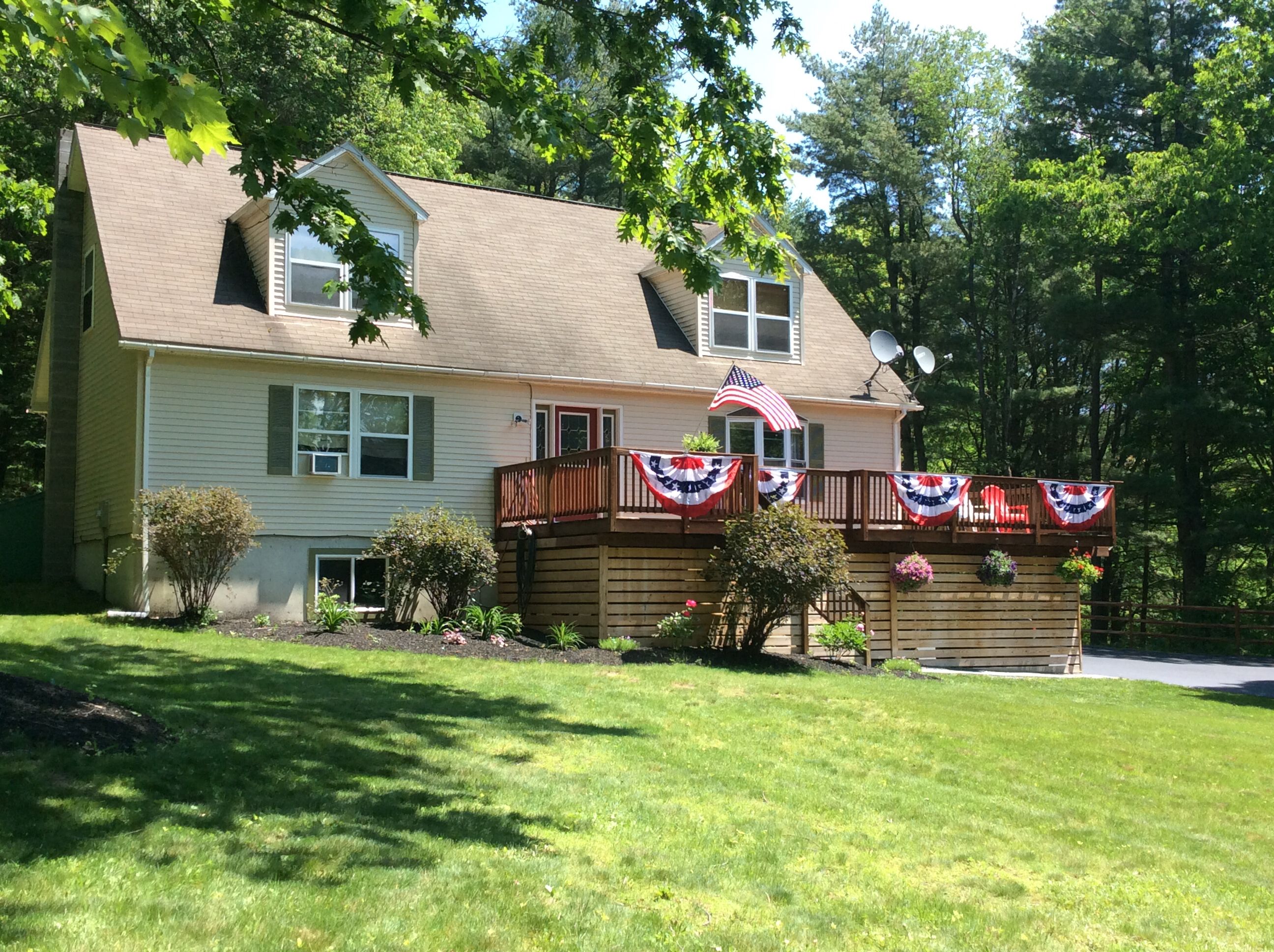 Large house on 5 wooded acres  with heated pool now available summer 2023