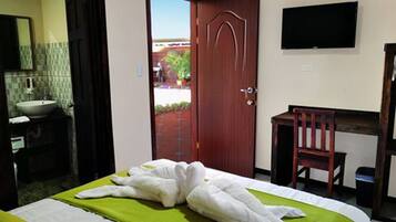 Premium bedding, down duvets, desk, free WiFi