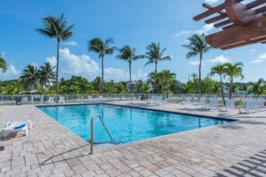 A heated pool, a lap pool