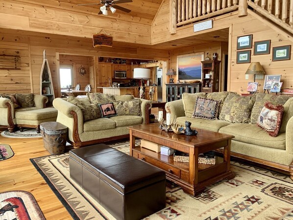 Téléviseur, foyer, livres