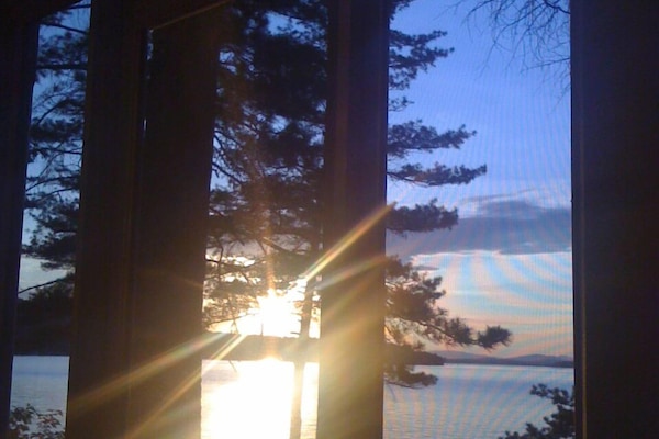 Sitting in the front porch....as the sun sets in the West.