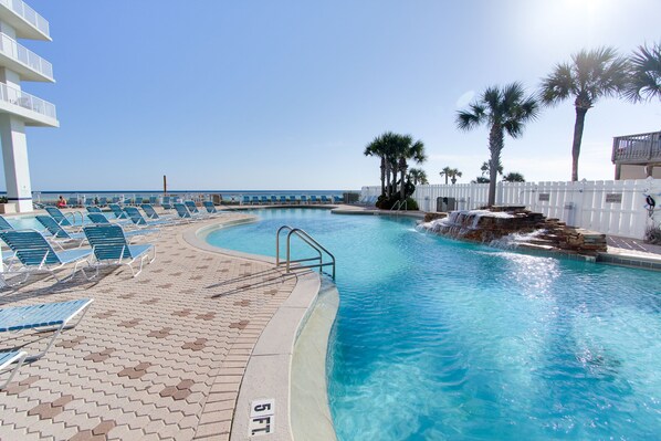 Indoor pool, outdoor pool