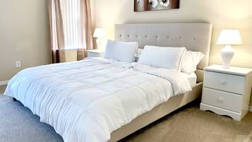 4 bedrooms, iron/ironing board, free WiFi, bed sheets