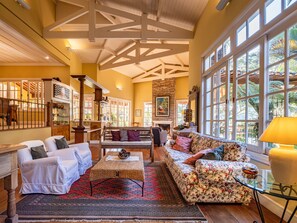 TV, fireplace, DVD player, stereo