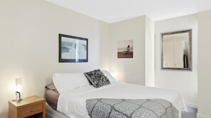 2 bedrooms, bed sheets