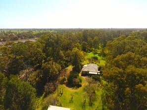 منظر من الجو على ارتفاع عالٍ