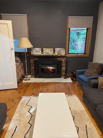 Smart TV, fireplace, DVD player, streaming services. The Grove Gunbower..