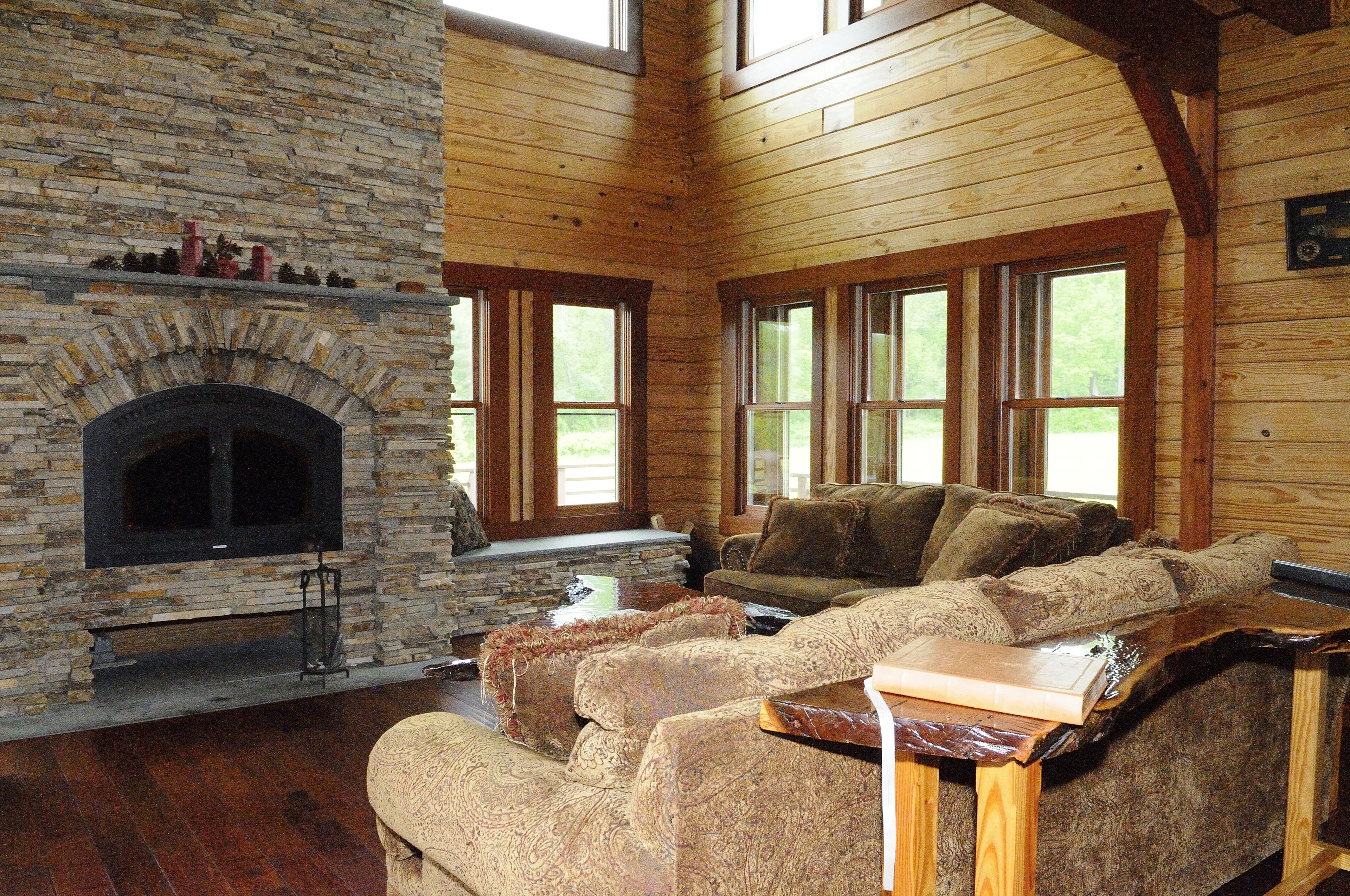 Delaware River Valley Waterfront Timberframe private mile shoreline on 154 acres