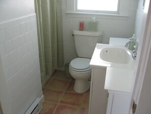 Shower, towels, soap