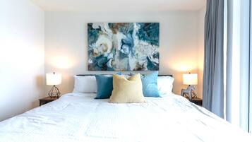 Individually decorated, individually furnished, desk, laptop workspace