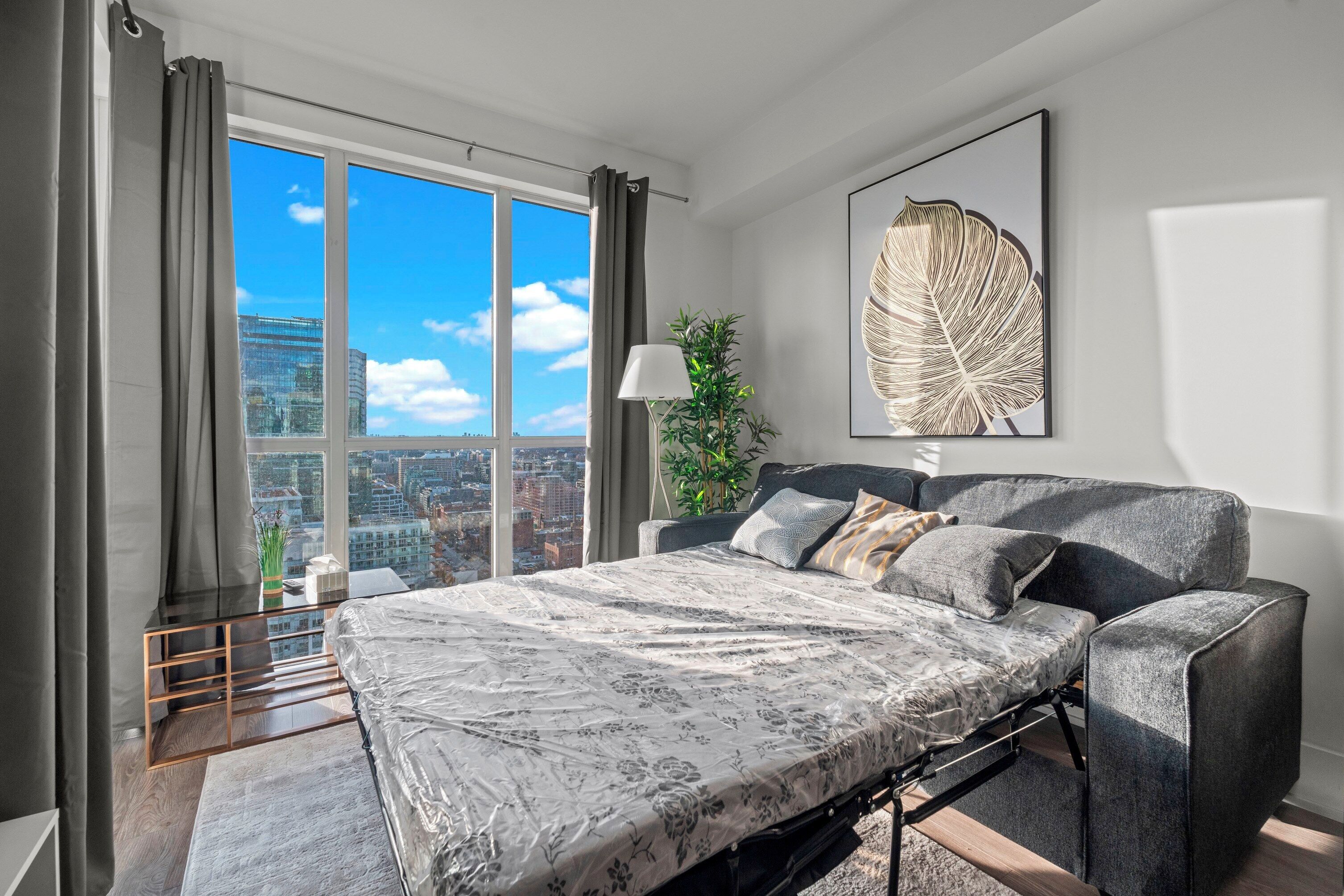 Exclusive Apartment, Multiple Beds, Kitchen, Partial Lake View | Living area | 42-inch Smart TV with cable channels, TV, Netflix