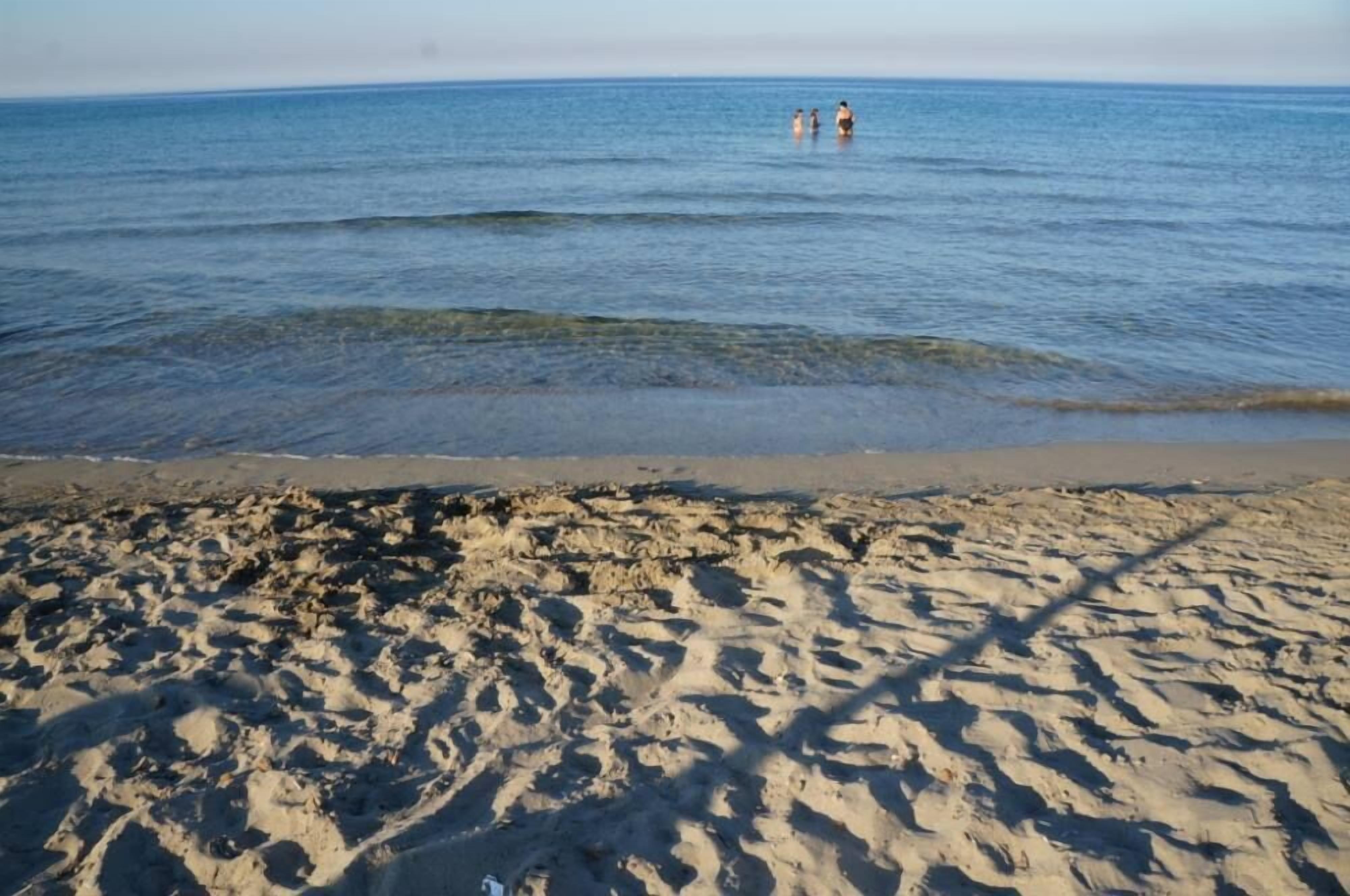 Perto da praia, espreguiçadeiras 