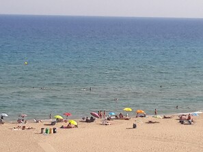 En la playa 