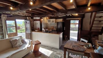 電視、壁爐、DVD 播放機、書籍