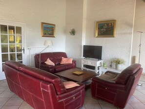 Televisión, reproductor de DVD y estéreo 