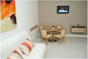 TV, DVD player, books