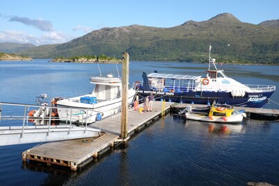 Fabulous House with Stunning Sea Views to Skye. By NTS gardens. Great Privacy.