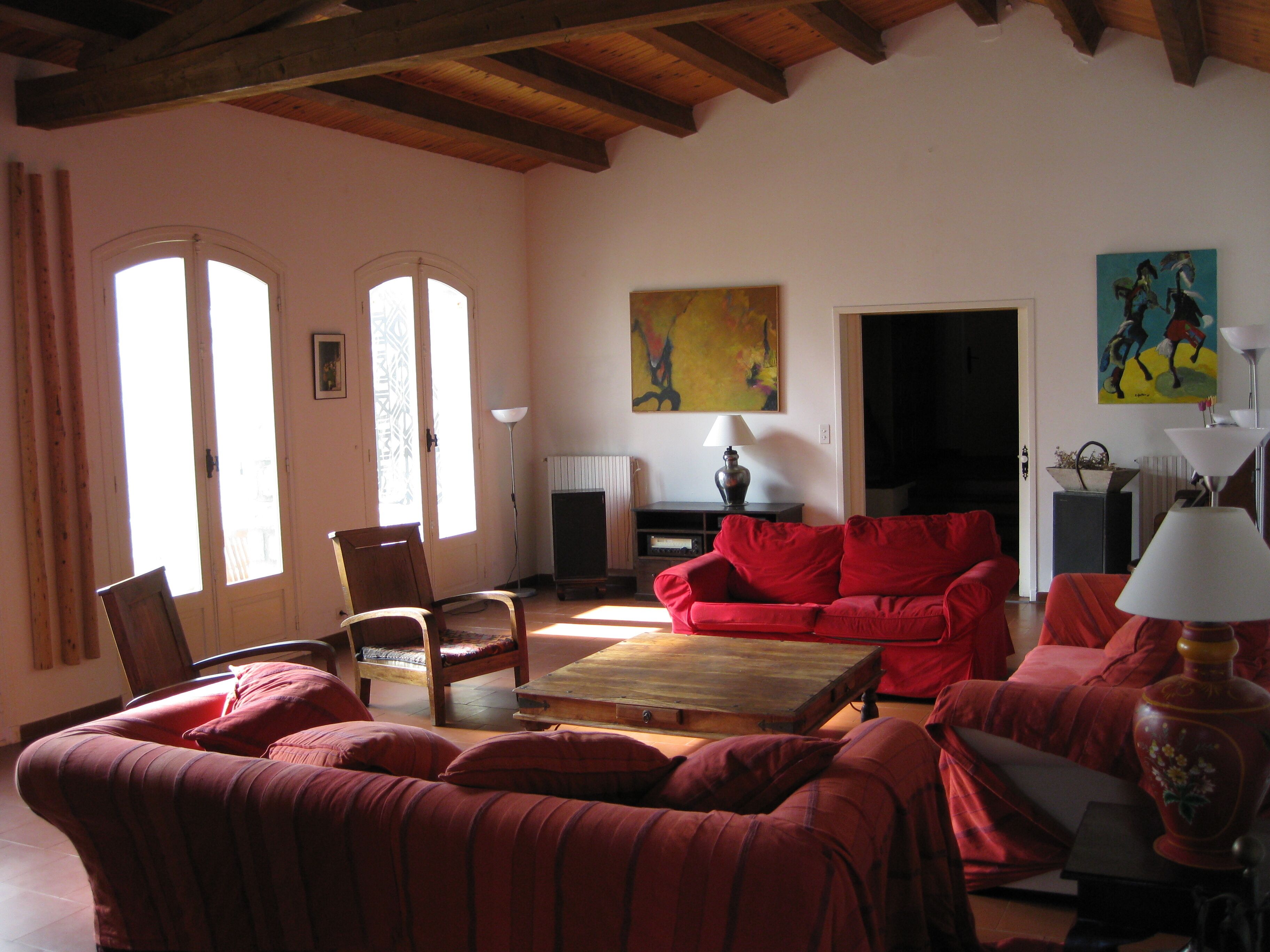 Classic stone farmhouse with heatable pool and tennis court, sleeps 15