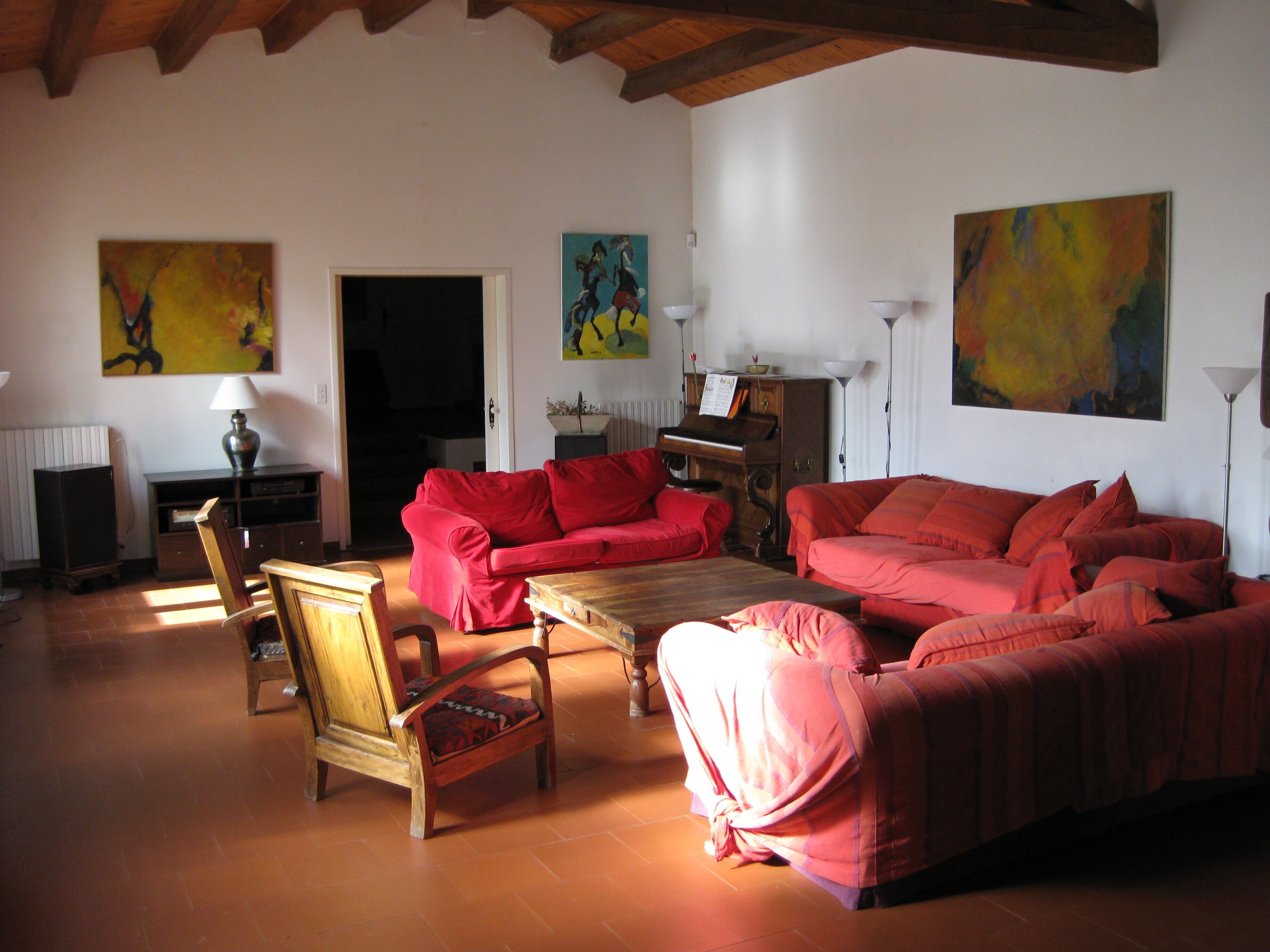 Classic stone farmhouse with heatable pool and tennis court, sleeps 15