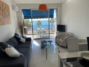 TV, DVD player, stereo, computer monitors - Stunning 2 bed waterfront apartment on Nice Promenade beside the Radisson Hotel (Nice)