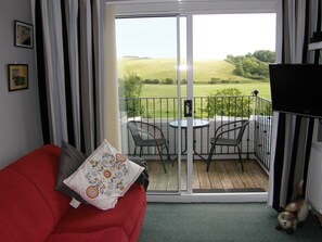 TV, DVD player, books, stereo - Lovely Bright Garden Apartment With WiFi & Spa overlooking RSPB reserve. Brading (Brading Isle of Wight)