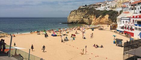 Tæt på stranden, badehåndklæder