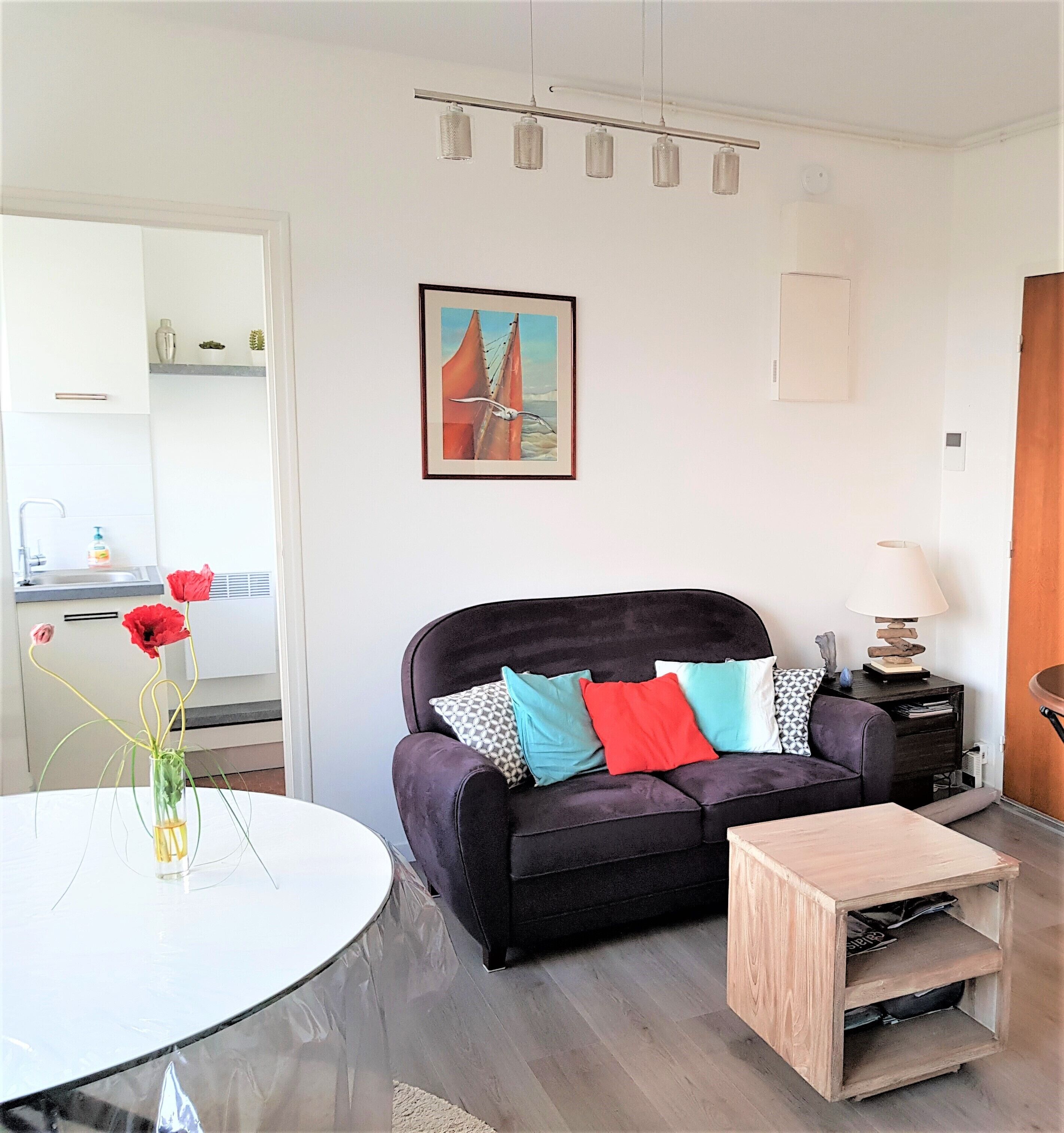 Studio 4*,vue mer,150m de la plage, près du site des 2 caps et de l'Angleterre