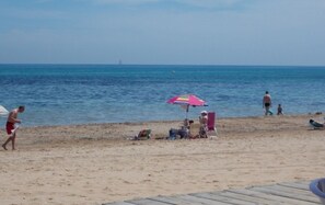 En la playa