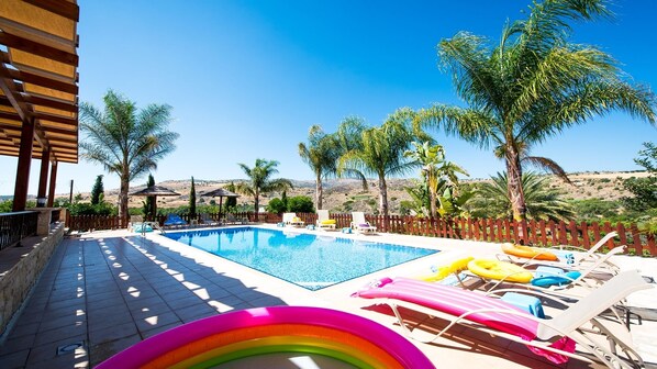 A heated pool
