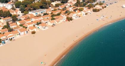 T2 sea view in Le Racou - classified 3 * Air-conditioned - Private shaded parking lot