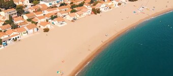 T2 sea view in Le Racou - classified 3 * Air-conditioned - Private shaded parking lot