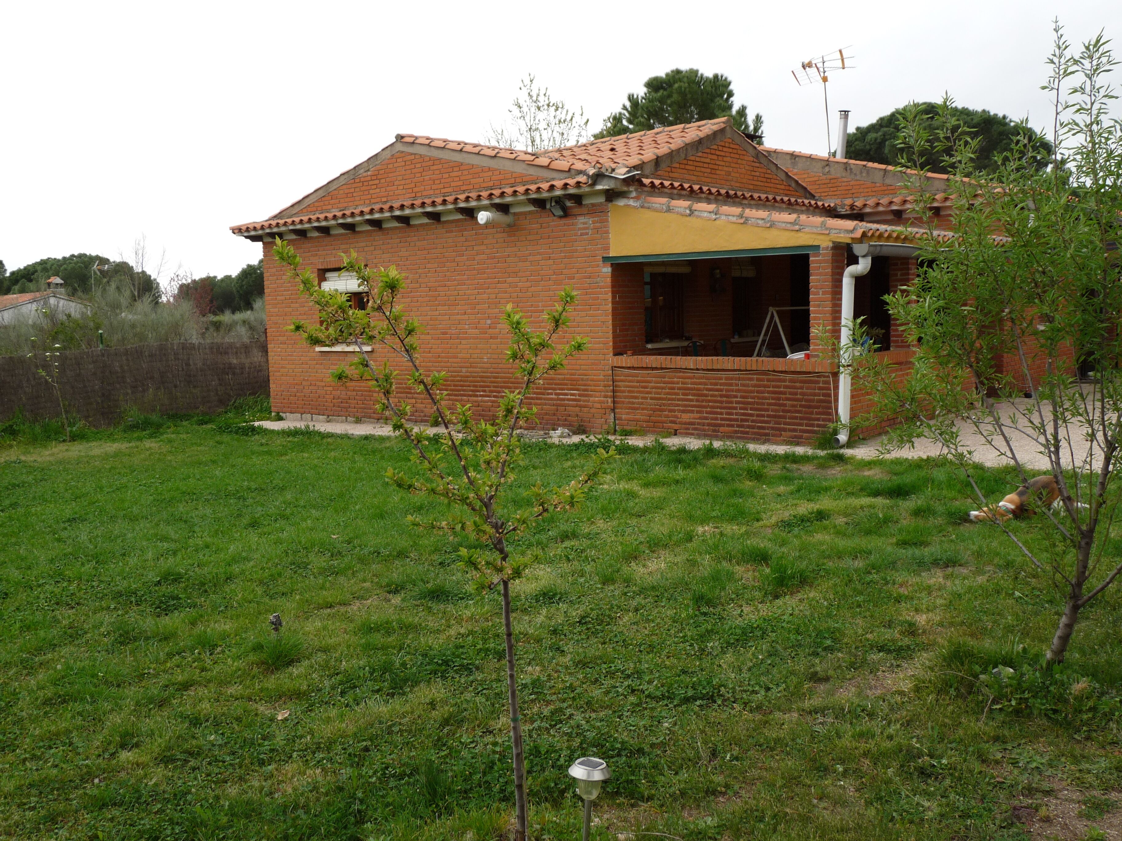 House / Chalet in the field beside the river Alberche