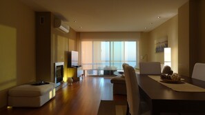TV, fireplace, books, video library - Beachfront apartment with 3 bedrooms. Fabulous view over the sea. (Vila Nova de Gaia)