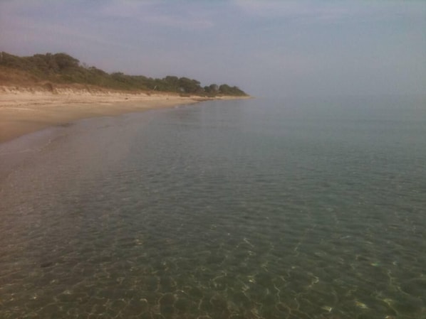 Na praia