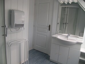 Shower, hair dryer