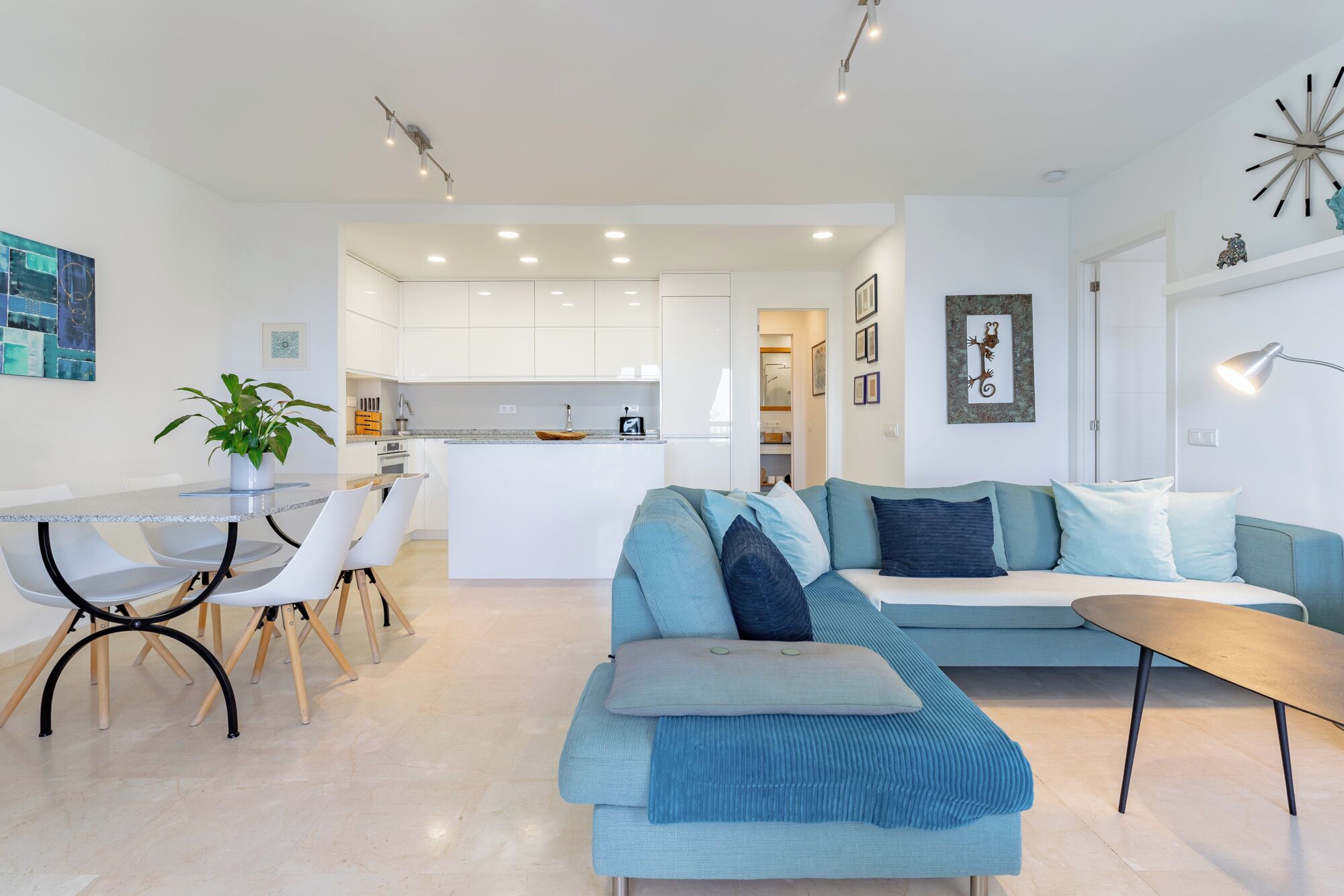 TV connectée, lecteur de DVD, livres, vidéothèque