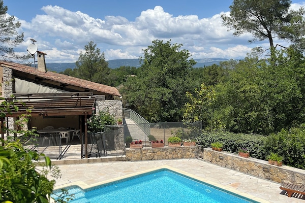 Pool and valley
view