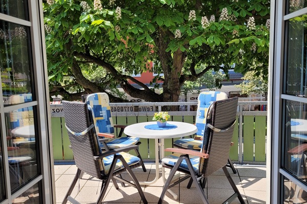 Auf der großen Hochterrasse fühlt man sich wie im Grünen