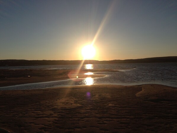 Beach nearby, sun-loungers
