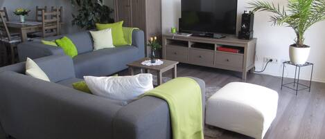 Smart TV, DVD player, toys, books