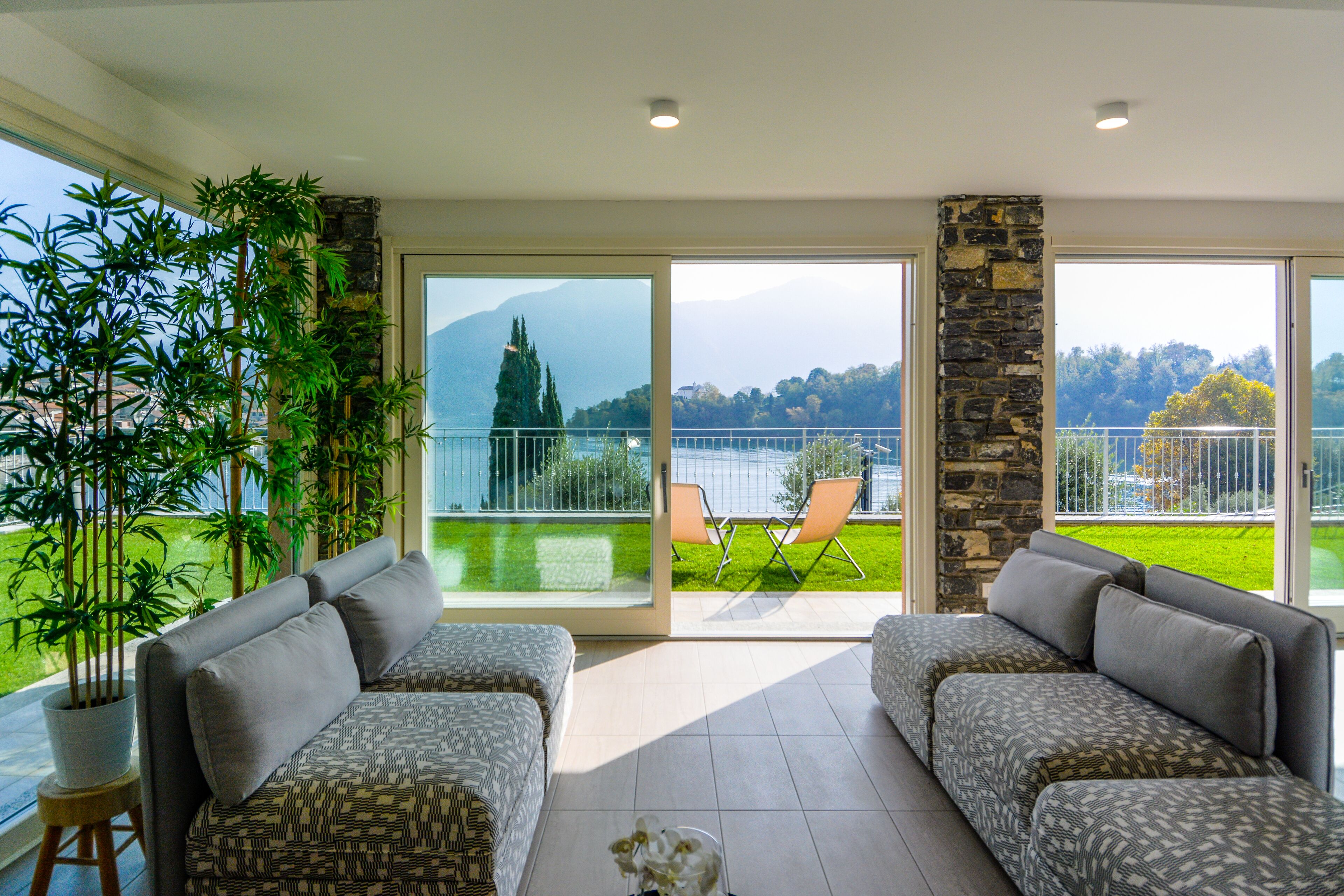 New villa with amazing view on Isola Comacina and Lake Como