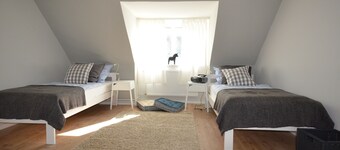 stort feriehus, 350 m til nærmeste strandtrapp