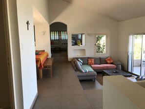TV, DVD player, books, video library - Private domain of Cala Rossa, Porto-Vecchio, Villa 6 bedrooms, magnificent view  (Lecci)