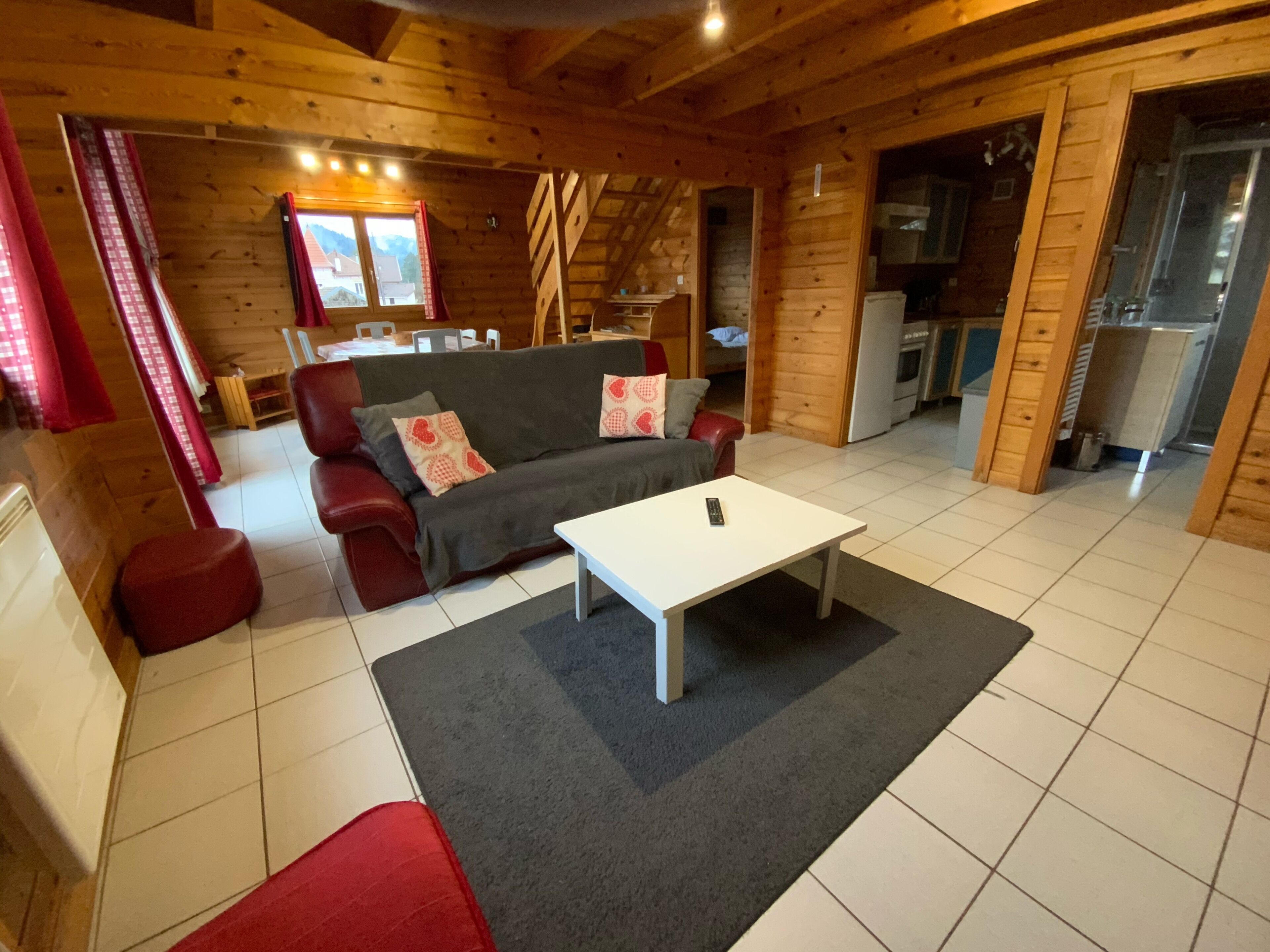 TV, DVD player, books