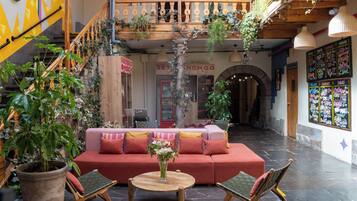 Sittområde i lobbyn