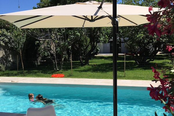 Piscine 3,5x8 m, store électrique
Swimming pool 3,5x8 m