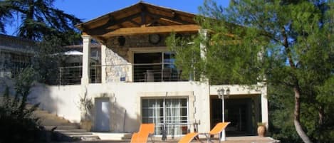Piscine extérieure, piscine chauffée