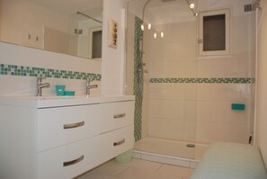 Shower, hair dryer