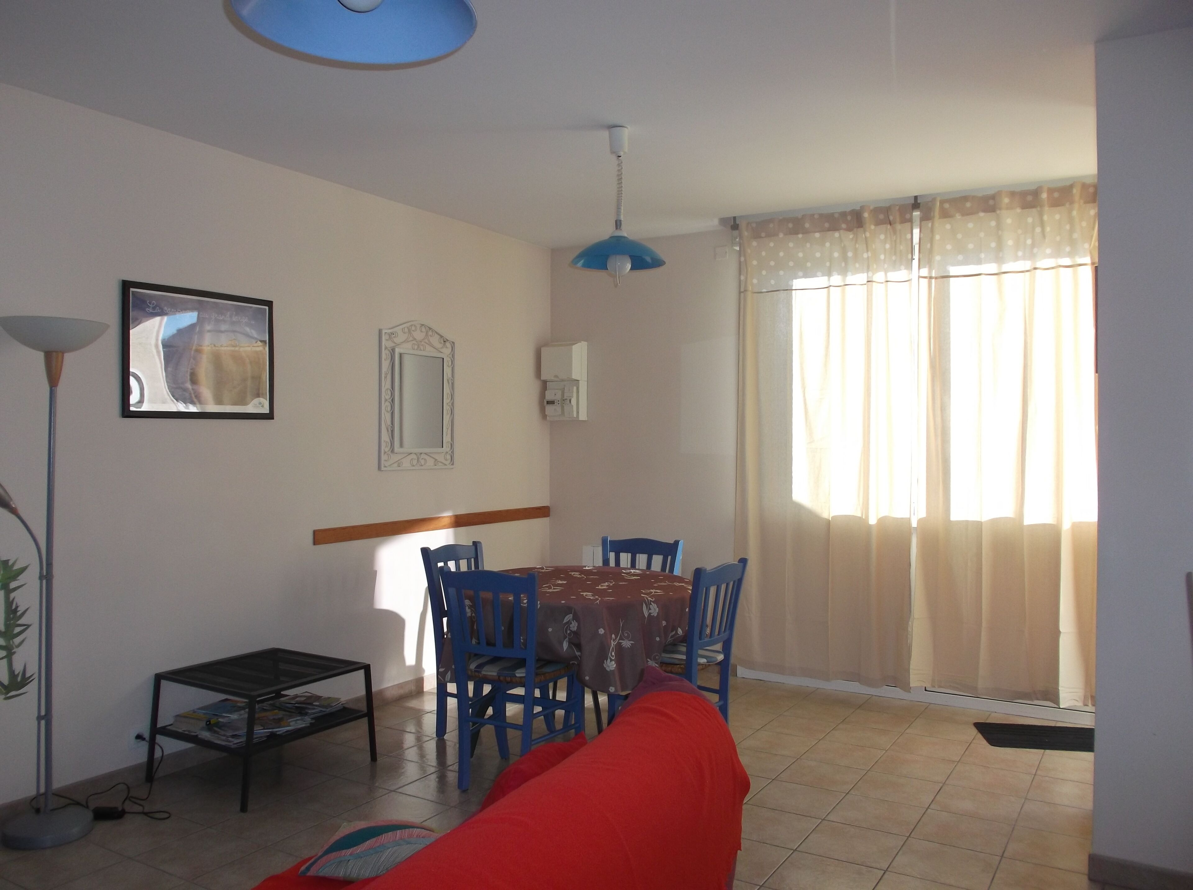 At the seaside villa with garden light