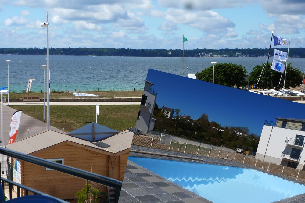 Apart. Standing ***, sea view, 2/3 Pers. Heated pool. Wireless